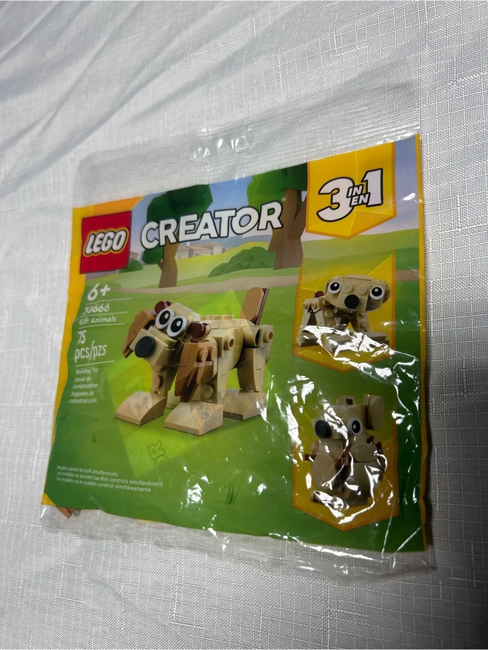 LEGO Creator 3-in-1 Gift Animals polybag set 30666 Dog, Bear, Squirrel